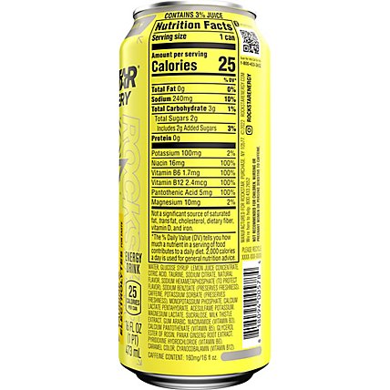 Rockstar Recovery Energy Drink Lemonade 16 Fluid Ounce Can - 16 FZ - Image 6