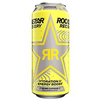 Rockstar Recovery Energy Drink Lemonade 16 Fluid Ounce Can - 16 FZ - Image 2