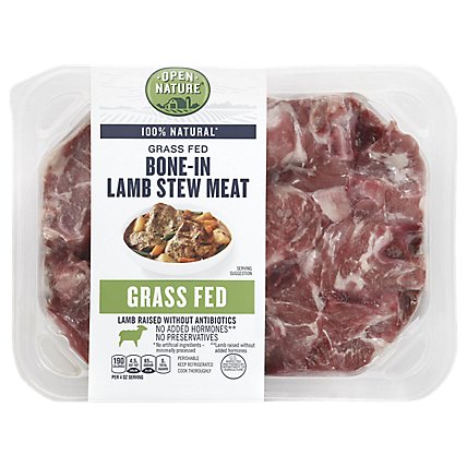 Open Nature Lamb For Stew Bone In - 1 Lb - Image 1