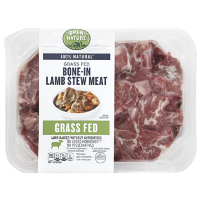 Open Nature Lamb For Stew Bone In - 1 Lb