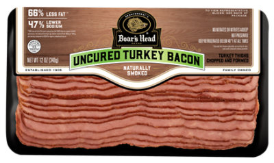 Bh Uncured Turkey Bacon - 12 OZ - Image 1