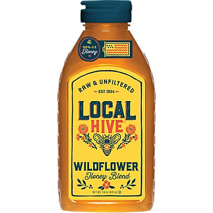Local Hive Honey Raw & Unfiltered Authentic Wildflower - 24 Oz - Image 2
