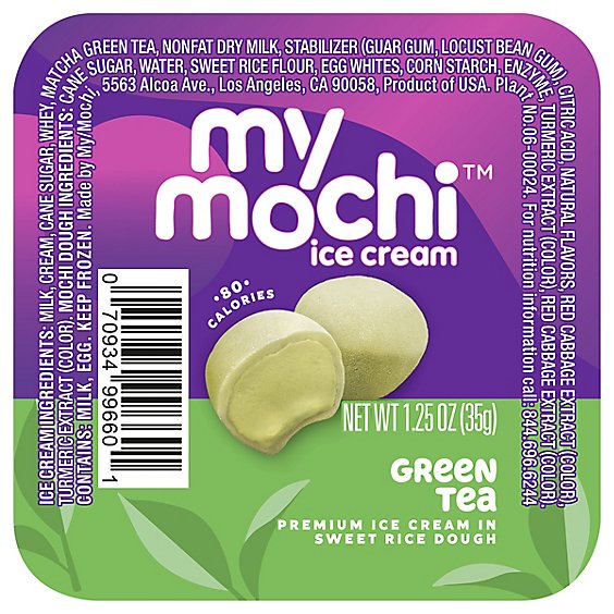My/mo Mochi Ice Cream-green Tea - 1.5 OZ