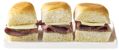 ReadyMeals London Broil Roast Beef Sliders - 3 Count - Image 1