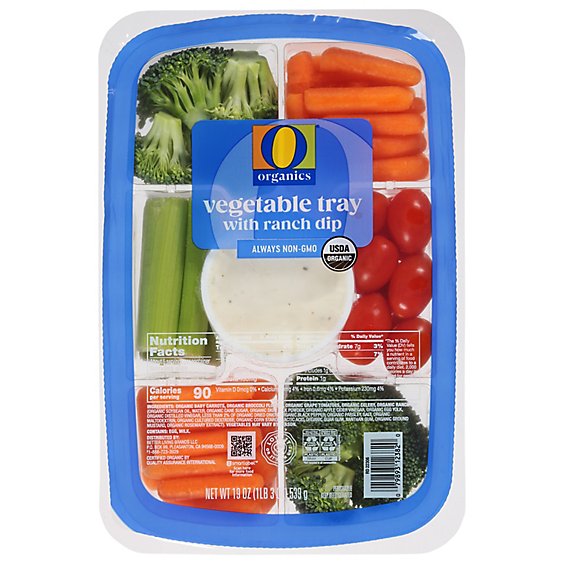 O Organics Veggie Tray W/dip - 19 OZ