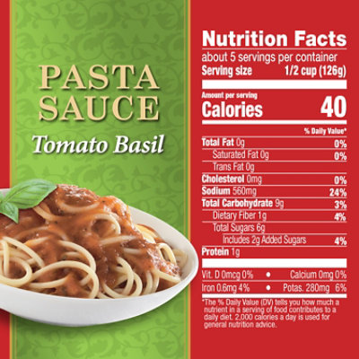 Hunts Tomato And Basil Spaghetti Sauce - 24 Oz - Image 3