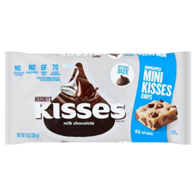 Hersheys Milk Chocolate Mini Kisses Chips - 9 OZ - Image 1