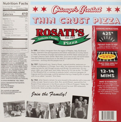 Rosatis Thin Crust Cheese Pizza - 19.75 OZ - Image 5