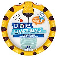 Dixie Craft Imals 9 Inch Paper Plates For Kids Crafts 220 Count - 44 CT - Image 3
