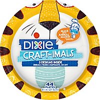 Dixie Craft Imals 9 Inch Paper Plates For Kids Crafts 220 Count - 44 CT - Image 2