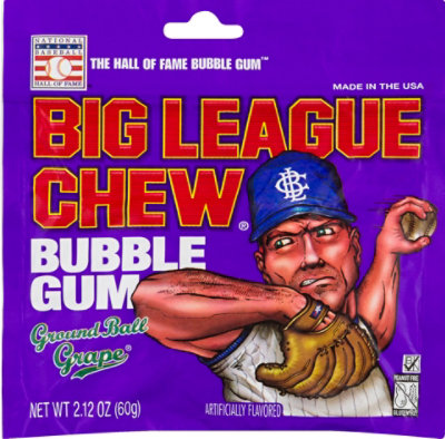 Big League Chew Grape Bubblegum - 2.12 OZ - Image 2