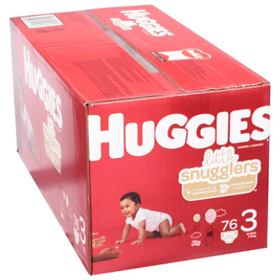huggies little snugglers diapers size 3 76 ct