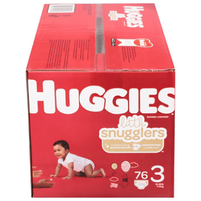 Huggies Little Snuggler Giga 3 - 76 CT - Image 3