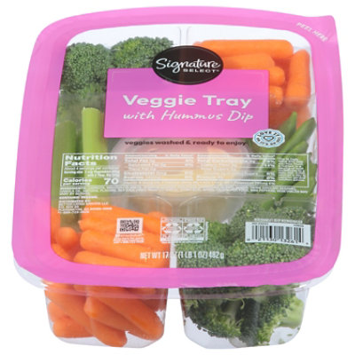 Signature Farms Hummus Veggie Tray W/dip - 17 OZ - Image 2
