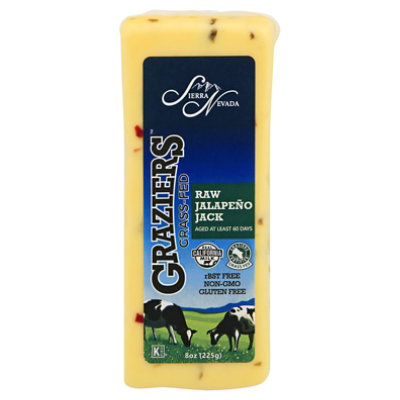 Grazier Sraw Milk Grass Fed Jalapeno Jack - 8 OZ - Image 3