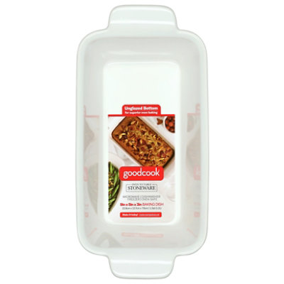 Good Cook Ceramic Loaf Pan 9inch White - EA - Image 2