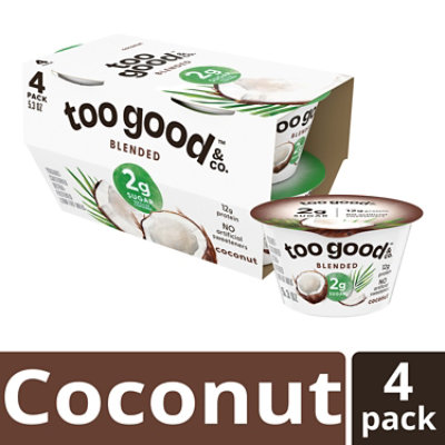 Two Good Coconut Low Fat Lower Sugar Greek Yogurt - 4-5.3 Oz
