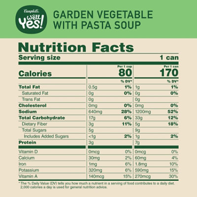 Campbell's Well Yes! Garden Vegetable With Pasta Soup - 16.1 Oz - Image 4