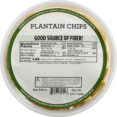 Plantain Chips Lightly Salted - 5 OZ - Image 2