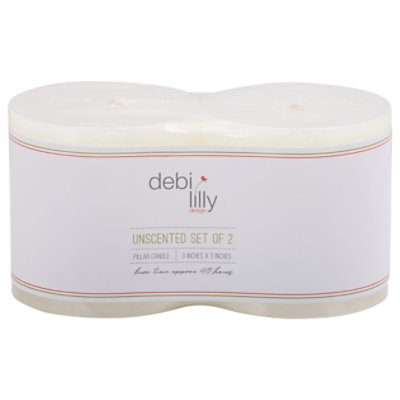 Debi Lilly Design Everyday Unscented 3x3 Pillar Set - Each - Image 3