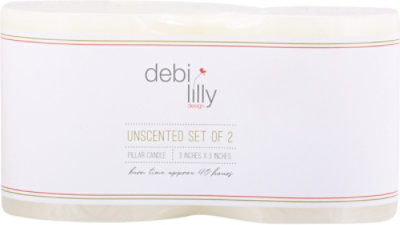 Debi Lilly Design Everyday Unscented 3x3 Pillar Set - Each - Image 2