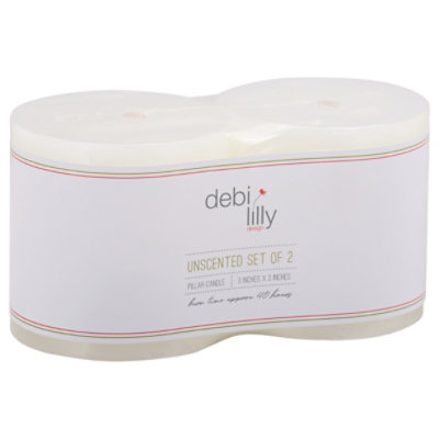 Debi Lilly Design Everyday Unscented 3x3 Pillar Set - Each