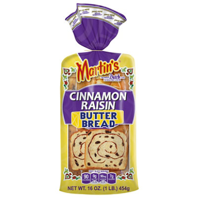 Martins Cinnamon Raisin Swirl Butter Bread - 16 OZ - Image 2