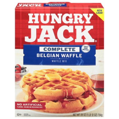 Hungry Jack Complete Belgian Waffle Mix Box - 28 Oz - Image 1