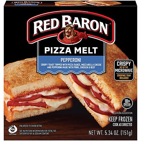 Red Baron Pizza Melt Pizza Pepperoni - 5.34 OZ