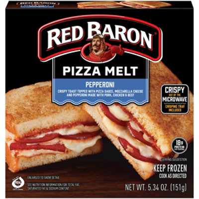 Red Baron Pizza Melt Pizza Pepperoni - 5.34 OZ