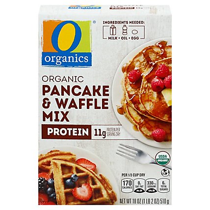 O Organic Pancake & Waffle Mix Protein - 18 OZ - Image 3