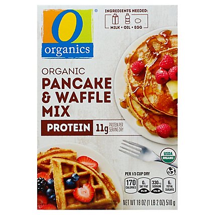 O Organic Pancake & Waffle Mix Protein - 18 OZ - Image 2