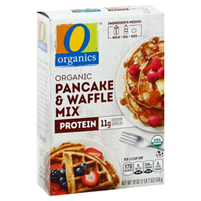 O Organic Pancake & Waffle Mix Protein - 18 OZ