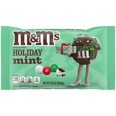 M&M'S Holiday Mint Chocolate Christmas Candy Bag - 9.2 Oz - Image 1