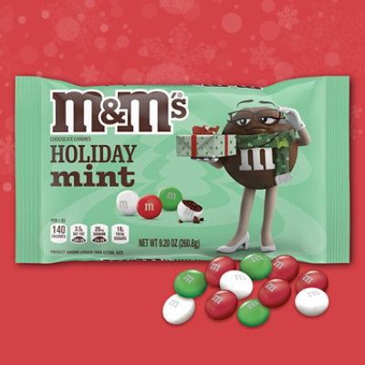 M&M'S Holiday Mint Chocolate Christmas Candy Bag - 9.2 Oz - Image 3