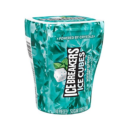 Ice Breakers Ice Cubes Wintergreen Flavored Gum Bottle Pack - 3.24 OZ - Image 2