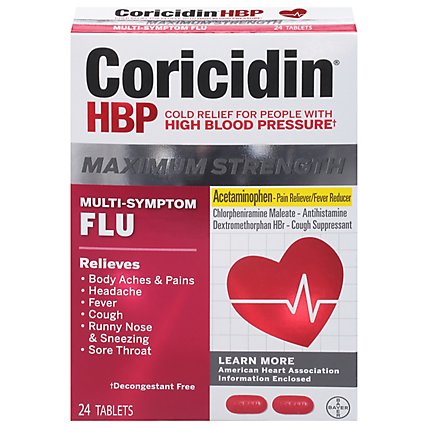 Coricidin Hbp Max Flu - 24 CT - Image 1