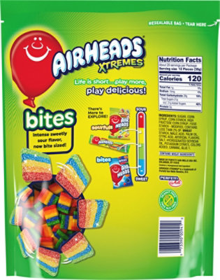 Airheads Xtremes Bites Sweetly Sour Candy Resealable Stand Up Bag - 30.4 OZ - Image 6