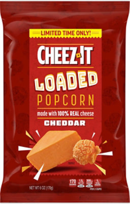 Cheez-It Loaded Popcorn Anytime Snacks Cheddar - 6 Oz - Image 2