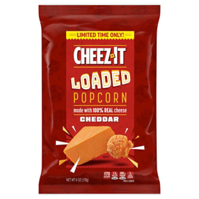 Cheez-It Loaded Popcorn Anytime Snacks Cheddar - 6 Oz - starmarket