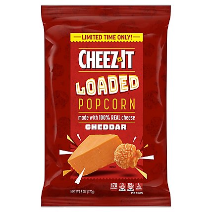 Cheez-It Loaded Popcorn Anytime Snacks Cheddar - 6 Oz - Image 1