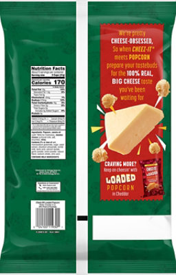 Cheez-It Loaded Popcorn Anytime Snacks White Cheddar - 6 Oz - Image 6