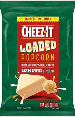 Cheez-It Loaded Popcorn Anytime Snacks White Cheddar - 6 Oz - Image 2