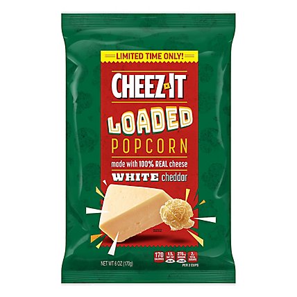 Cheez-It Loaded Popcorn Anytime Snacks White Cheddar - 6 Oz - Image 1