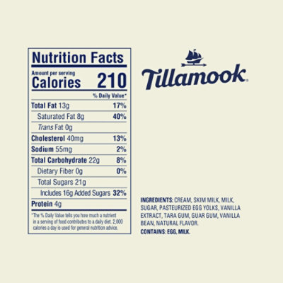 Tillamook Vanilla Bean Ice Cream - 48 Oz - Albertsons