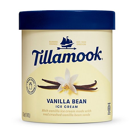Tillamook Vanilla Bean Ice Cream - 1.5 QT