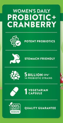 Nature's Truth 5 Billion Active Cultures Womens Probiotic Plus Cranberry - 40 Count - Image 6