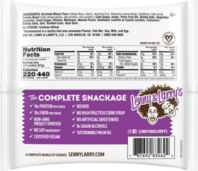 Lenny & L Cookie Complete Oatmeal Raisin - 4 OZ - Image 6