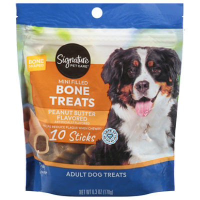 Peanut butter filled dog treats best sale