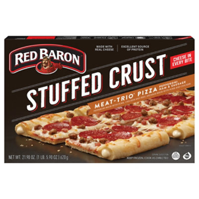 Red Baron Stuffed Crust Pizza 3 Meat - 21.9 OZ - Image 2